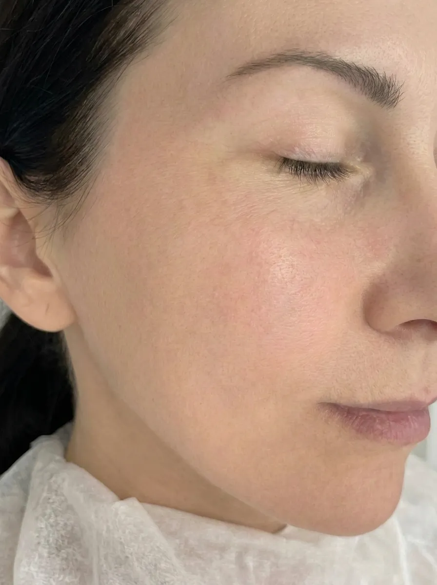 After — Microneedling + exosomes