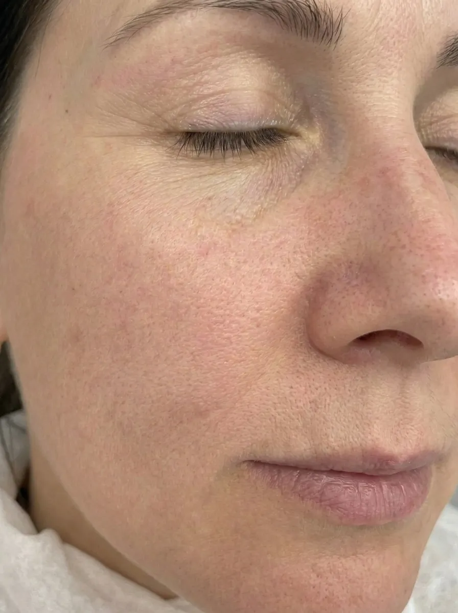 Before — Microneedling + exosomes